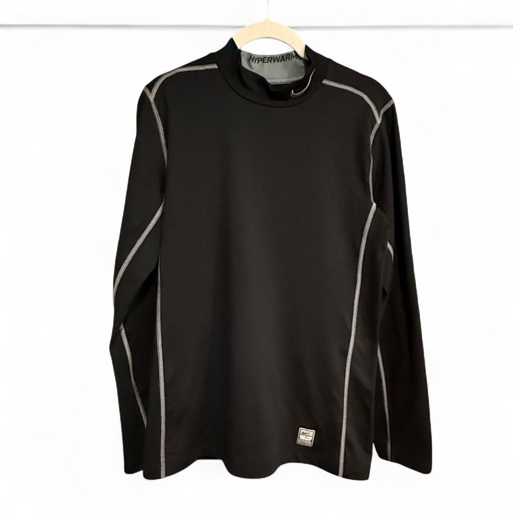 Nike Pro Combat Hyperwarm Thermal Long Sleeve Fitted Shirt Size S
